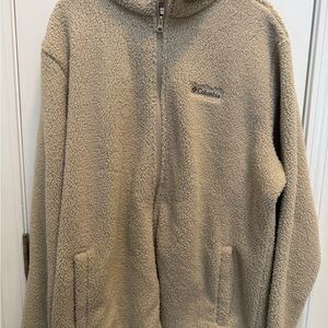 Columbia Cream Full Zip Sherpa Jacket